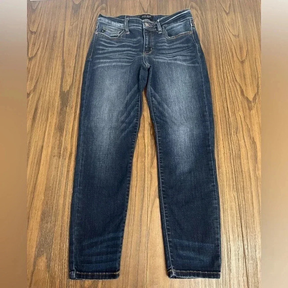 Judy Blue Relaxed Fit JB82102DK Dark Wash Ankle Stretch Jeans Womens size 7/28 - Picture 14 of 15